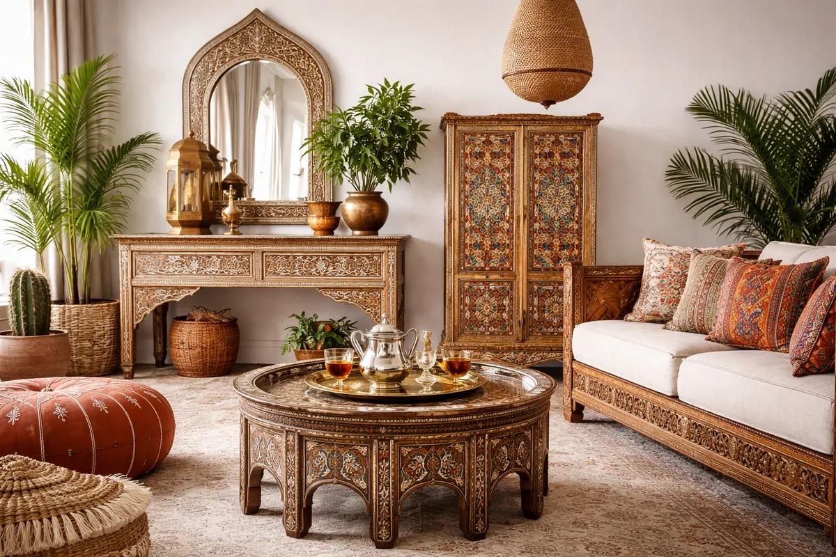 Comment choisir des meubles orientaux en artisanat marocain pour votre décoration intérieure