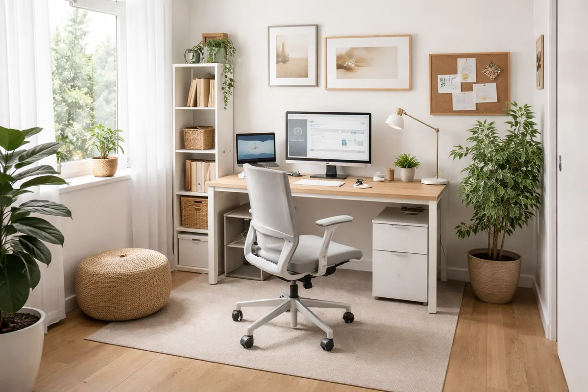 Comment aménager un bureau à domicile ergonomique dans 10 m²