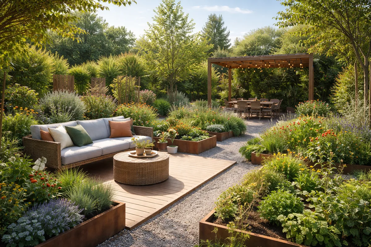 Comment aménager un jardin confortable et durable pour toute l'année