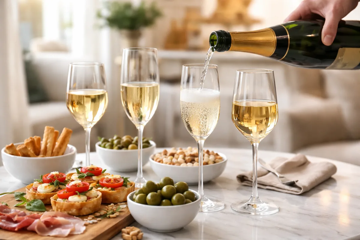 Comment servir le champagne et le vin à l'apéritif avec les bonnes attitudes de table