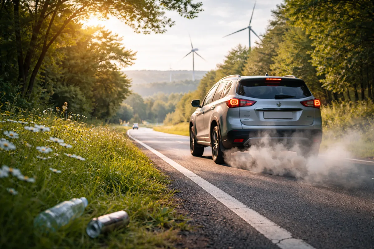 L'impact des voyages en voiture sur l'environnement
