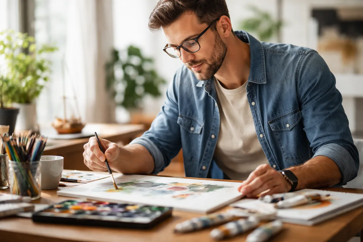 Les bienfaits des passe-temps créatifs pour l'homme moderne