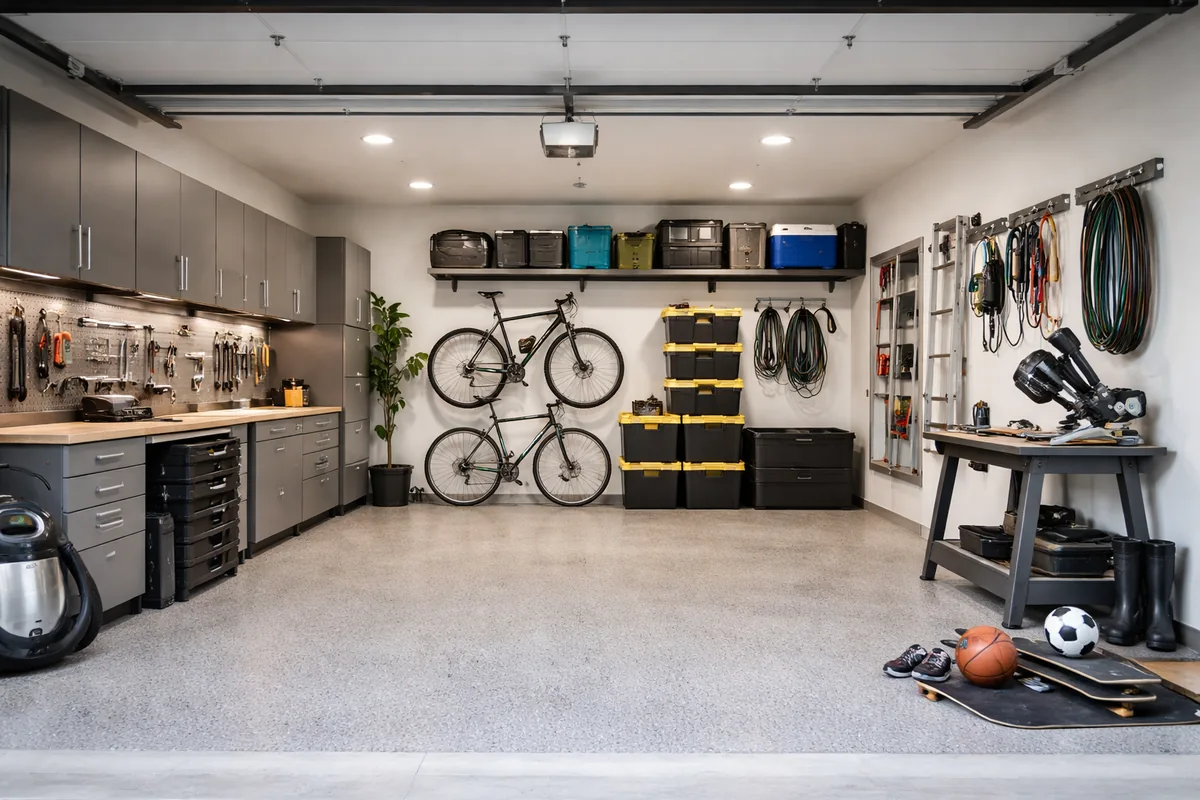 Comment réaliser un aménagement fonctionnel d'un garage pour gagner de l'espace